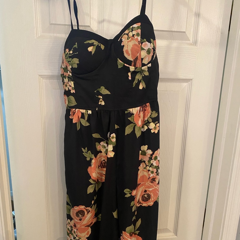 Black Floral jumpsuit